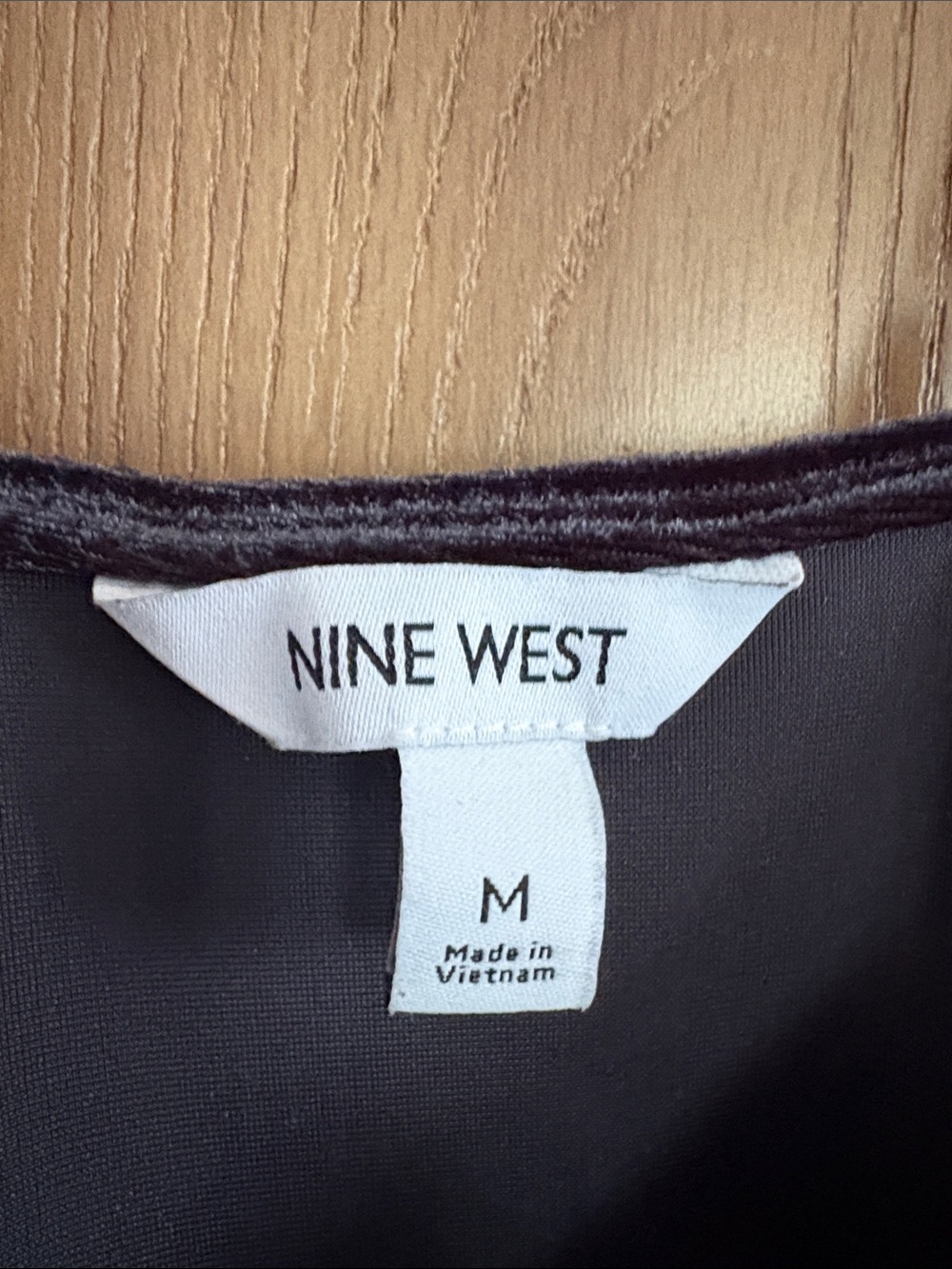 Nine West Black Velvet Lace-Trim Cami - Picture 2 of 3